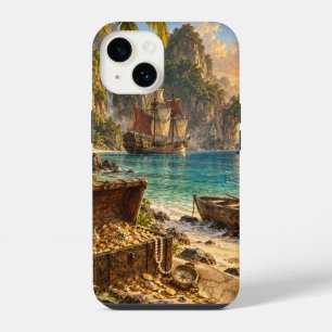 Tropische Piraten Schat Eiland Phonehoesje iPhone 14 Hoesje