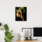 Tropische Pitcher Plant en Bromvlieg Poster (Thuiskantoor)