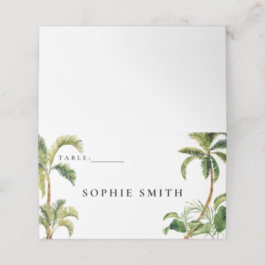 Tropische plaatskaarten naam Kaarten Plaatskaartje (Buitenkant ongevouwen)