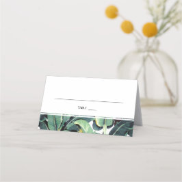 Tropische Plantage Bruiloft Escort Place Card SET Plaatskaartje