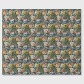 Tropische planten: abstract kunstpatroon. cadeaupapier (Vlak)