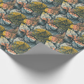 Tropische planten: abstract kunstpatroon. cadeaupapier (Hoek)
