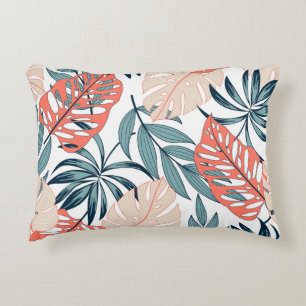 Tropische Planten bladeren Mode print Accent Kussen