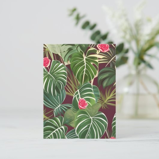 Tropische Planten Briefkaart (Staand voorkant)