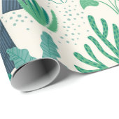 Tropische planten en bladeren cadeaupapier (Rol Hoek)