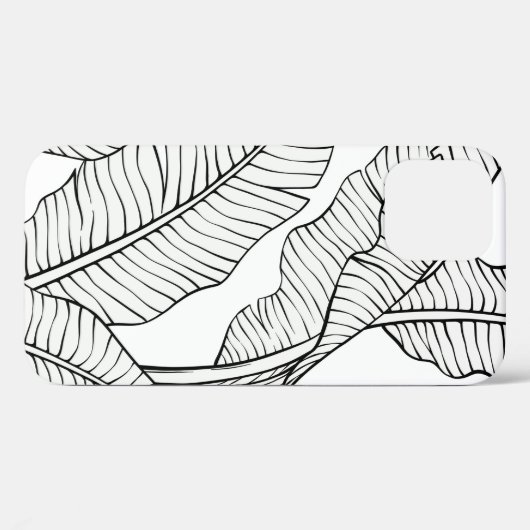 Tropische planten en bloemen naadloos. Jung Case-Mate iPhone Case (Achterkant (horizontaal))