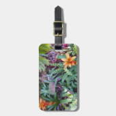 Tropische Planten en Bromeliad Bag Label Bagagelabel (Voorkant verticaal)