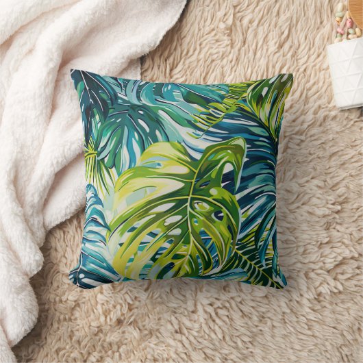 Tropische Planten Floral Pattern Kussen (Deken)