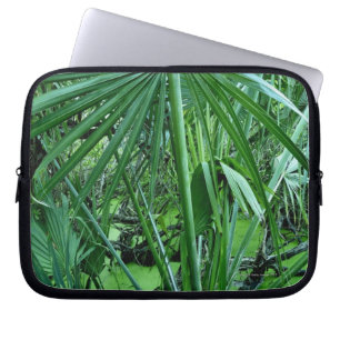 Tropische planten in zoutvijver laptop sleeve