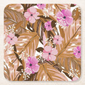 Tropische Planten Kartonnen Onderzetters (Voorkant)