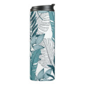 Tropische Planten laat  behang achter. Thermosbeker (Gedraaid links)