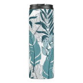 Tropische Planten laat  behang achter. Thermosbeker (Achterkant)