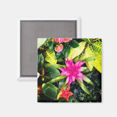 Tropische planten magneet (Voorkant / Achterkant)
