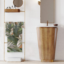 Tropische planten Mozaïek Digitale Kunst Bad Handdoek