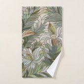 Tropische planten Mozaïek Digitale Kunst Bad Handdoek (Handdoek)