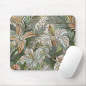 Tropische planten Mozaïek Digitale Kunst Muismat (Met muis)