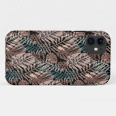 Tropische planten, oerwoud, tropen, beige bladeren Case-Mate iPhone case (Achterkant (horizontaal))