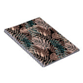 Tropische planten, oerwoud, tropen, beige bladeren notitieboek (Rechterzijde)