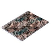 Tropische planten, oerwoud, tropen, beige bladeren notitieboek (Linkerzijde)