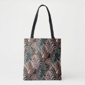 Tropische planten, oerwoud, tropen, beige bladeren tote bag (Voorkant)