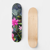 Tropische planten persoonlijk skateboard (Voorkant)