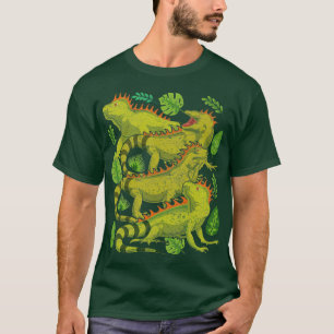 Tropische Planten Reptieleigenaar Pet Lizard Exo T-shirt
