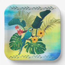 Tropische planten verlaten Parrot