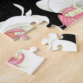 Tropische Planten Vogels gekleurde illustratie Legpuzzel (Zijkant)