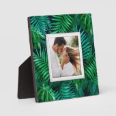 Tropische Planten zonder foto Easel Terug Fotoplaat (Voorkant)