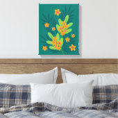Tropische Plumeria Art Canvas (Insitu (Slaapkamer))