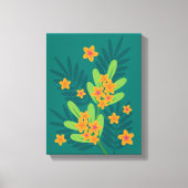 Tropische Plumeria Art Canvas (Voorkant)
