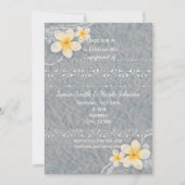 Tropische Plumeria Bloem Zomer Uitnodigingen (Voorkant)