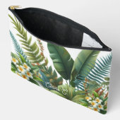 Tropische Plumeria Bloemen Accessoirezak Etui (Open)