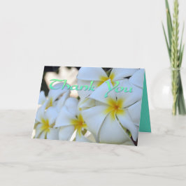 Tropische Plumeria Dank U Kaart