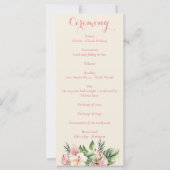 Tropische Plumeria & Flamingo Lily Floral Programm (Voorkant)