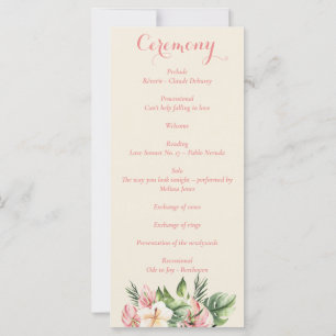 Tropische Plumeria & Flamingo Lily Floral Programm