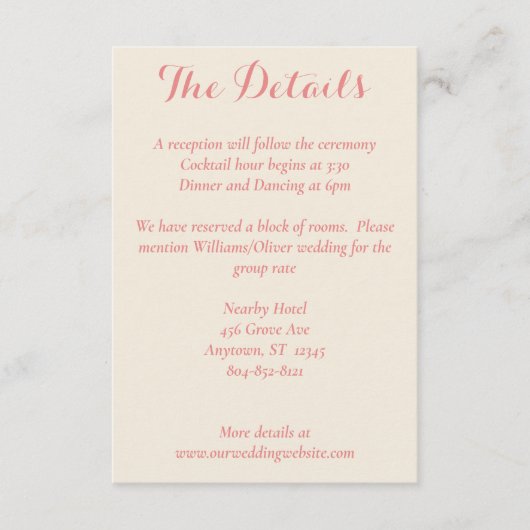 Tropische Plumeria & Flamingo Lily-kaart Informatiekaartje (Voorkant)