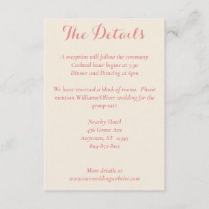 Tropische Plumeria & Flamingo Lily-kaart Informatiekaartje