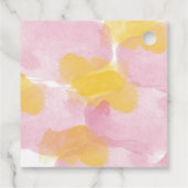 Tropische Plumeria Frangipani Wedding Gift Bedankjes Labels (Achterkant)