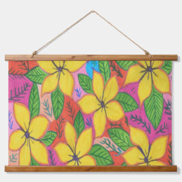 Tropische Plumeria Garden Hangend Wandkleed