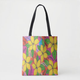 Tropische Plumeria Garden Tote Bag