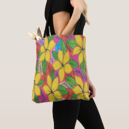 Tropische Plumeria Garden Tote Bag