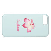 Tropische Plumeria roze Waterverf Case-Mate iPhone Case (Achterkant (Horizontaal))
