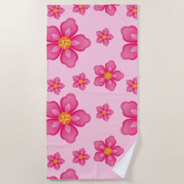 Tropische Plumeria-strandtowel Strandlaken