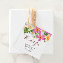 Tropische Plumeria Temple Boom Dank u voor de labe