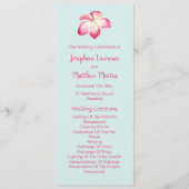 Tropische Plumeria Trouwprogramma's Programmakaart (Voorkant)