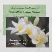 Tropische Plumeria-uitvindingen in Hawaiian Kaart (Voorkant / Achterkant)