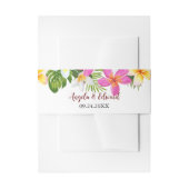 Tropische plunjastijdenbomen uitnodigingen wikkel (Voorkant Voorbeeld)