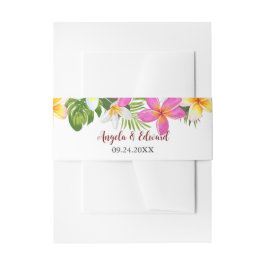 Tropische plunjastijdenbomen uitnodigingen wikkel