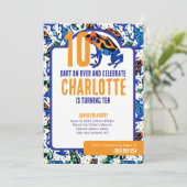 Tropische Poison Dart Kikker Verjaardag Uitnodigin Kaart (Staand voorkant)